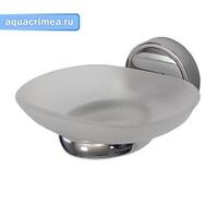 Мыльница  стеклянная с креплением к стене